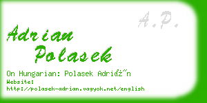 adrian polasek business card